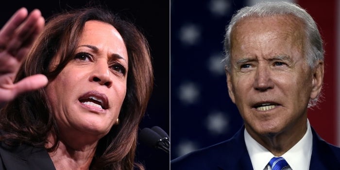 Vice President Kamala Harris (D) and President Joe Biden (D).  (Getty Images) 