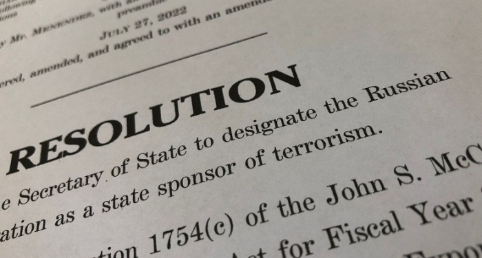 In July the U.S. Senate unanimously adopted a binding resolution calling on the secretary of state to designate Russia as a state sponsor of terrorism. (Photo: CNSNews.com)