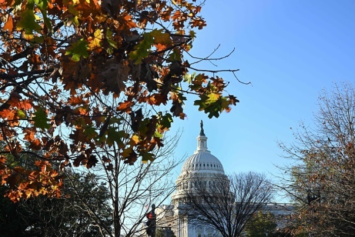 The U.S. Capitol as seen on Nov. 14, 2022. (Photo by MANDEL NGAN/AFP via Getty Images)